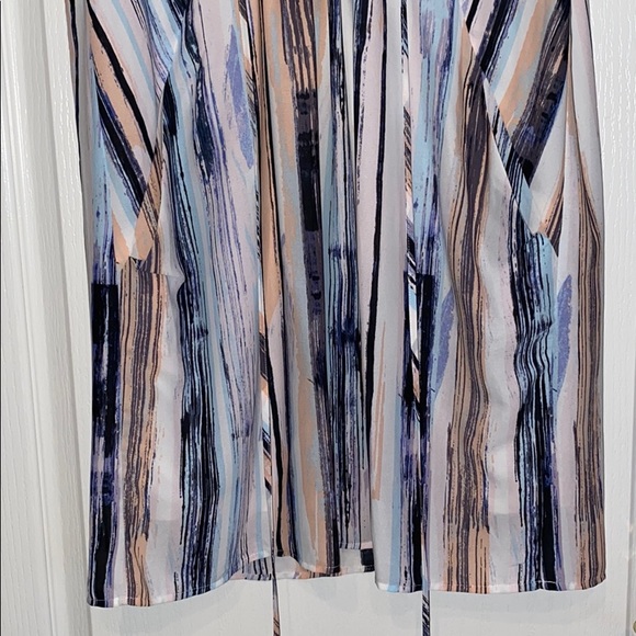 Bar III Sleeveless Blue Pink Striped Dress XL - Picture 4 of 8